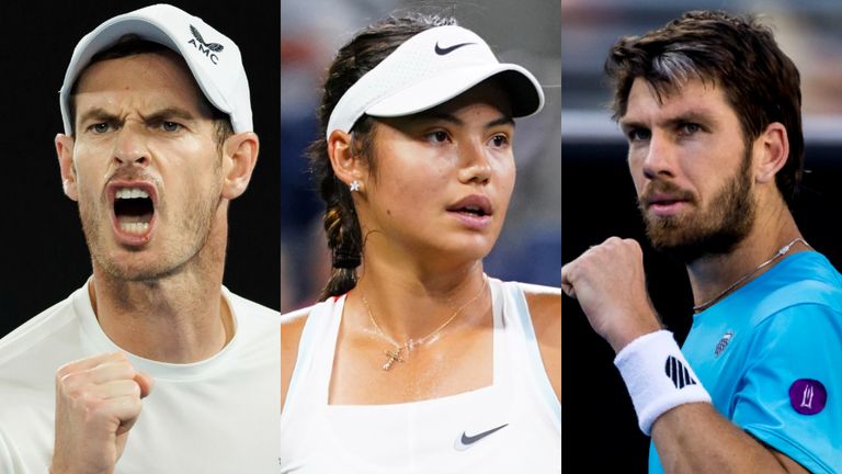 Andy Murray, Emma Raducanu and Cameron Norrie - Tennis