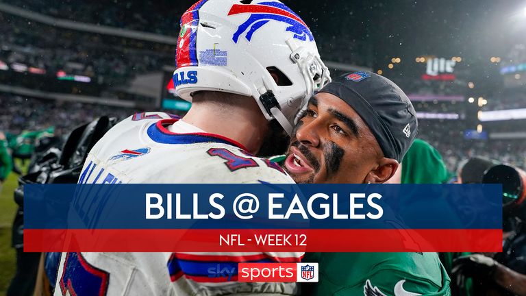 Highlights of the Buffalo Bills against the Philadelphia Eagles in Week 12 of the NFL season
