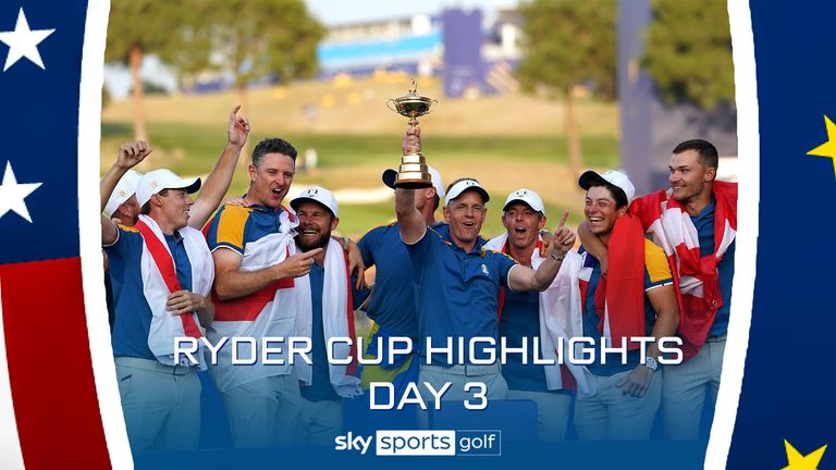 The best of the action from day three of the Ryder Cup at Marco Simone Golf & Country Club in Italy