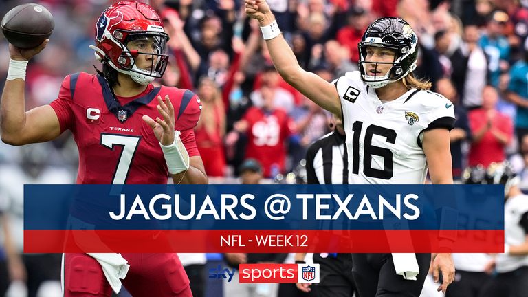 Highlights of the Jacksonville Jaguars against the Houston Texans in Week 12 of the NFL season